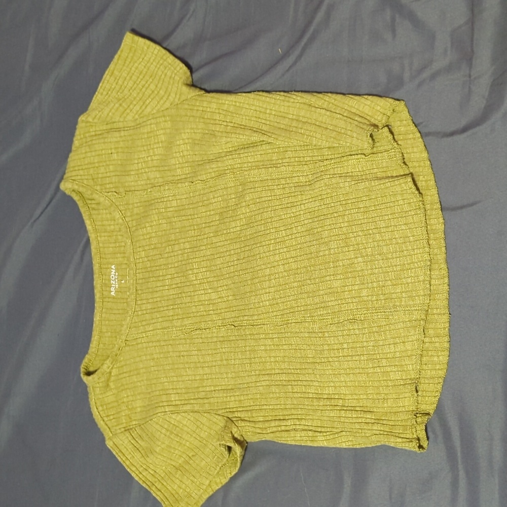 Green cropped top Lange sage green